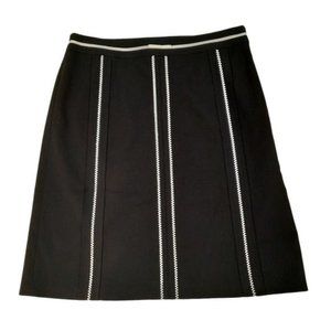 Ann Taylor Petites Black and White Short Mini Skirt- 6P
